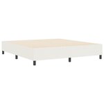 Lit Box Spring vidaXL Crème Super King Tissu Côtelé