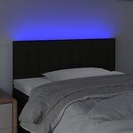vidaXL Tête de lit à LED Noir 90x5x78/88 cm Tissu