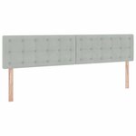 vidaXL Lit de Rangement avec stockage Gris clair 200 x 200 cm Velours