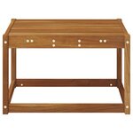 vidaXL Table de jardin Bois d'Acacia Massif Naturel 59 x 59 x 37 cm