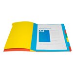 Trieur Harmonika® À Fenêtres Avec Élastiques Véritable Carte Lustrée 7 Compartiments - Couleurs Assorties - X 8 - Exacompta