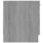 vidaXL Meuble TV Sonoma gris 140x35x40 cm Bois d'ingénierie