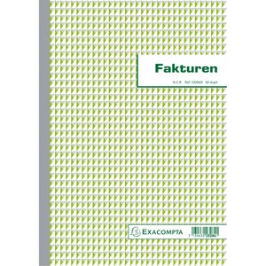 Manifold Factures 29 7x21cm 50 Feuillets Double Autocopiant Texte En Néerlandais - Blanc - X 5 - Exacompta