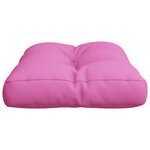 vidaXL Coussin de palette Rose 50x40x12 cm tissu