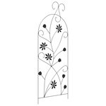 vidaXL Clôture de jardin 3 Pièces Noir 112 x 40 cm Acier