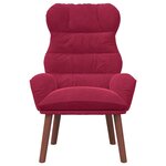 vidaXL fauteuil Bordeaux 69 x 74 x 93 cm Velours