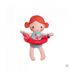 Poupée de bain Axelle et sa bouée crabe