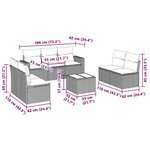 vidaXL Salon de jardin 8 Pièces avec coussins gris clair résine tressée