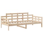 vidaXL Lit de jour avec toit sans matelas 80x200 cm bois massif
