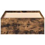 vidaXL Cadre de lit sans matelas chêne fumé 90x190 cm