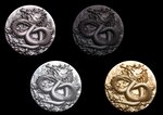 BLACK GUARDIAN DRAGON 9 Dragons Series 5 Once Argent Coin 18888 Francs Chad 2024