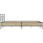 vidaXL Cadre de lit sans matelas chêne sonoma 140x190 cm
