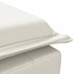 vidaXL Chaise longue de massage avec traversin crème velours