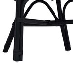 vidaXL Chaise empilable Rotin Noir 60 x 60 x 81 cm