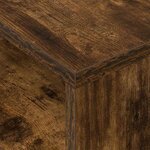 vidaXL Table d'appoint Chêne fumé 40 5 x 40 x 45 cm Bois d'ingénierie