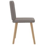 vidaXL Chaises à manger lot de 4 taupe tissu