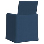 vidaXL Chaises de salle à manger 2 Pièces Bleu 57 x 67 x 95 cm tissu