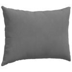 vidaXL Coussins de canapé 2 Pièces Gris foncé 70 x 50 cm tissu