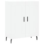 vidaXL Buffet haut Blanc 69 5x34x180 cm Bois d'ingénierie