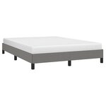 vidaXL Cadre de lit sans matelas gris foncé 140x200 cm tissu