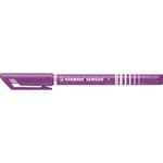Stylo feutre pointe extra fine SENSOR F lilas STABILO