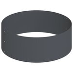 vidaXL Pot de fleurs en métal Acier/anthracite Acier Grand Durable