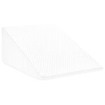 vidaXL Coussin pour les jambes Uni Blanc 60 x 50 x 30 cm