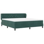 vidaXL Lit à ressorts avec matelas gris foncé 80x200 cm en velours
