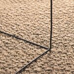 vidaXL Tapis ZIZUR beige 120x120 cm aspect de jute intérieur extérieur