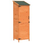 vidaXL Abri de jardin Marron 59 5 x 56 x 176 5 cm Bois de Sapin Massif