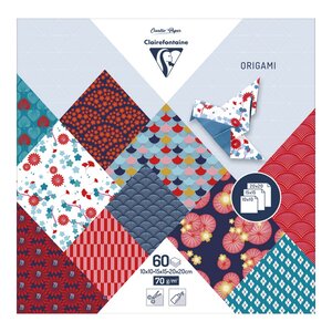 Clairefontaine - pochette 60 feuilles origami 3 formats - hanayo