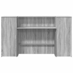 vidaXL Bureau de réception sonoma gris 180x50x103 5 cm bois ingénierie