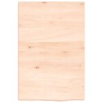 vidaXL Étagère de vasque murale acier et bois de chêne massif