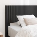 vidaXL Cadre de lit avec rangement et tête de lit Noir 90 x 190 cm