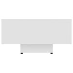 vidaXL Table basse Blanc 115x60x31 cm Aggloméré