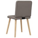 vidaXL Chaises à manger lot de 4 taupe tissu