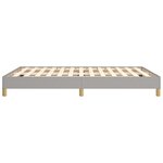 vidaXL Cadre de lit sans matelas gris clair 140x200 cm tissu