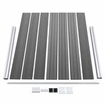 vidaXL Ensemble de panneau de clôture WPC 353x146 cm Gris