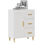 vidaXL Buffet Blanc 69 5x34x90 cm Bois d'ingénierie
