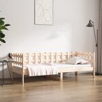 vidaXL Lit de jour sans matelas 90x190 cm bois de pin massif