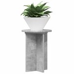 vidaXL Support de Plante 2 pièces Gris béton Ø29 5 x 40 cm