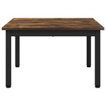 vidaXL Table basse Chêne Fumé 60 x 60 x 36 cm Bois d'ingénierie