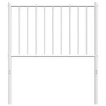 vidaXL Tête de lit de remplacement métal blanc 75 cm