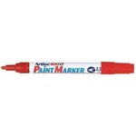 Marqueur 'Paint 400 XF' permanent indélébile pointe conique 2 3 mm rouge ARTLINE