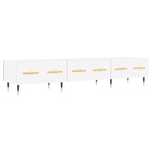 vidaXL Meuble TV blanc 150x36x30 cm bois d'ingénierie