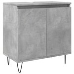 vidaXL Armoire de bain gris béton 58x33x60 cm bois d'ingénierie