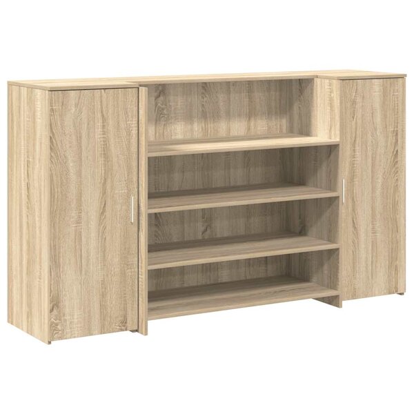vidaXL Bureau réception chêne sonoma 180x50x103 5 cm bois d'ingénierie