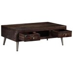 vidaXL Table basse Bois de récupération solide 100x60x35 cm