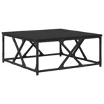 vidaXL Table basse Chêne noir 70 x 70 x 30 cm Bois d'ingénierie