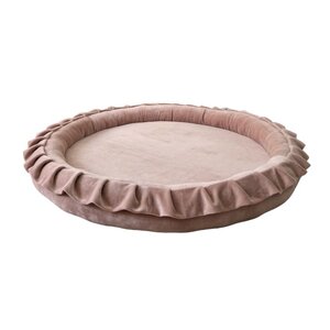 Tapis de jeu nid en velours beige